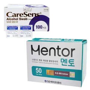 에스디 스탠다드 멘토 혈당지 50매 + 알콜솜100매 (2027-05-14) V