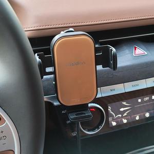 제네시스 G80 신형 구형 핸드폰 고속 무선충전거치대 카멜색상 RG3 DH