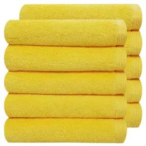 [다주타올]5/10/20장 호텔수건 150g 레알옐로우 40cm x 80cm 보통두께 데일리 노란색수건 노란색타올