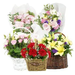 각종기념일 로즈데이 성년의날 특별한날 결혼기념일 꽃다발 꽃바구니