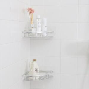 [NS홈쇼핑]강력 흡착 AL 알루미늄 욕실 코너선반 1P[31351031]