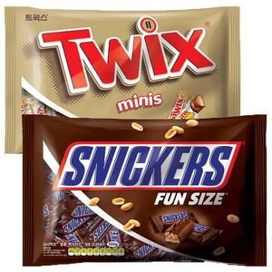 마즈 미니스 (트윅스 500G*1 + 스니커즈 500G*1) 2개