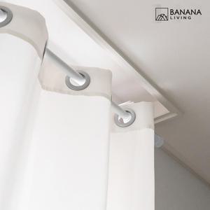 무타공 커튼 봉 12자 화이트 못없이 못질없이 커텐 설치 걸기 달기 걸이 창문 거실 베란다 샷시