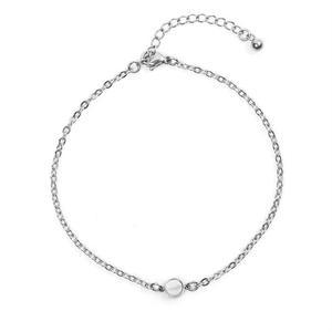 [Jbans]심플 자개 써지컬스틸 체인발찌 (Y2101-AC068)