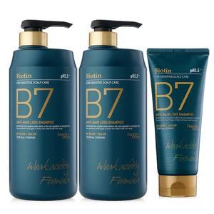 [포레스트스토리]B7 안티헤어로스 약산성 탈모샴푸 1000ml 2개+200ml
