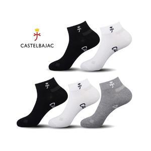 까스텔바작 골프 스포츠 논쿠션압박 단목양말 5족 세트 CSM-14
