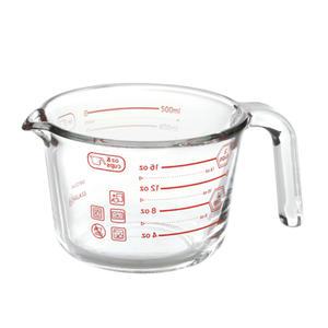 아이락 내열유리 멀티 계량컵 500ml Red