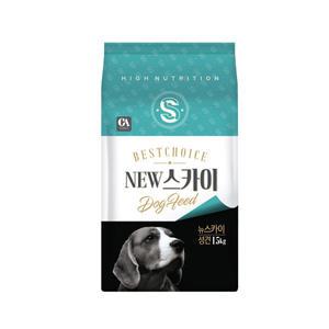 뉴스카이 성견 15kg 강아지 대용량 포장 사료