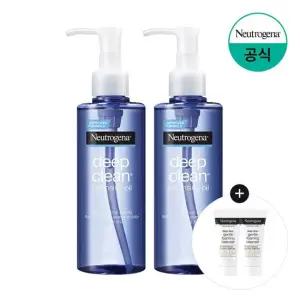 딥클린 클렌징 오일 200ml x2 + 증)젠틀 포밍 클렌저 10g x2