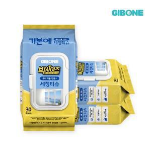 [기본에] 빅사이즈 유리 거울 전용 세정티슈 30매 x 3팩