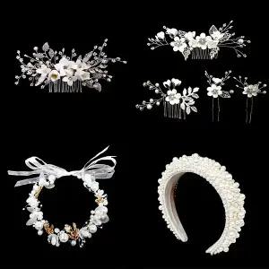 뒤꽂이 혼주 한복 머리장식 웨딩 코사지 올림머리 헤어장식 헤어악세사리 헤어핀 모음