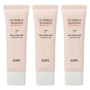 아이오페 유브이 쉴드 톤업 선 선크림 UV SHIELD 50ml 3개