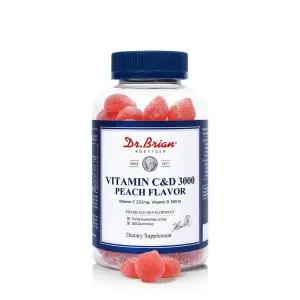 닥터브라이언 비타민C&D 3000 복숭아맛, 100구미, 1개