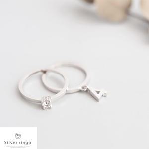 실버925 4월탄생석 숫자모양반지 숫자탄생석4월R