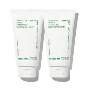 [2개] 이니스프리 그린티 아미노 수분 클렌징 폼 150g