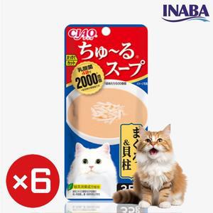 이나바 챠오 츄르스프 4연팩 참치 관자(4p)x6개 (TCR-142)