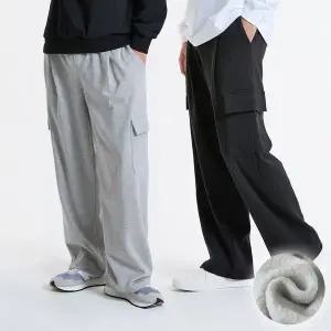 [벤티브]남자 양털기모 원턱와이드건빵 빅사이즈 M~4XL 트레이닝 팬츠