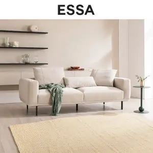 [에싸] 애즈라 3인 카시미라 패브릭 소파+스툴