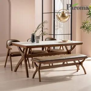 아이몰단독특가(착불)베르네 애쉬 원목 포세린 6인용 세라믹식탁세트