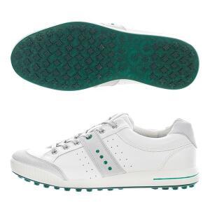 [에코] 스트리트 야크레더 골프화 화이트 론그린 039184-56495
