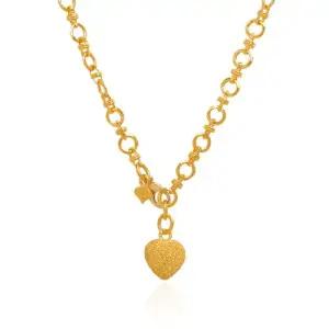 여자 순금 목걸이 18.75g 24K [링크 하트라운드]