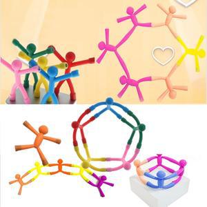 두뇌발달 소근육 발달 과학 교구 소프트 피플 마크네틱 이음 블럭 선물용 100p