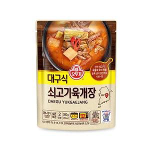 [인정식탁][오뚜기] 대구식 쇠고기육개장 500g x 12