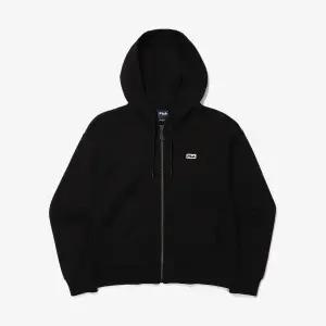 [FILA] 프리미엄 코튼폴리 스몰로고 후드집업 (FS2FTG1151F_BLK)