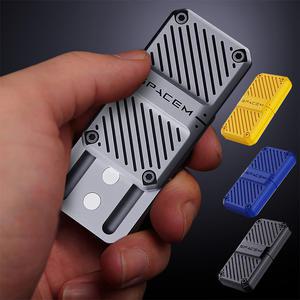 신기한 고급 메탈 마그네틱 푸시 카드 슬라이더 무한 피젯 스피너 스트레스해소 핑거 토이 장난감 선물