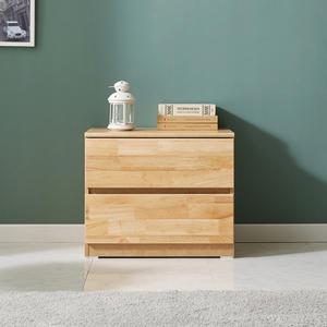 [엣지퍼니처]프롬 600 러버 원목 2단 서랍 협탁 거실장