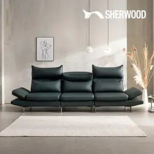 다원 4인 아띠잔 내추럴 천연통가죽 스윙헤드 기능성 소파