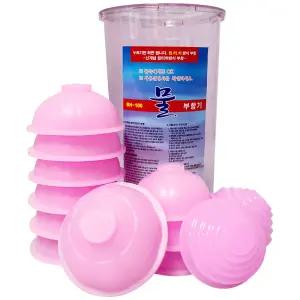 실리콘 수동식 가정용 부항기 물부항 대형 7P + 중형 3P + 소형 2P