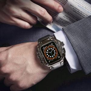 [하푼]애플워치 울트라 풀커버 올인원 실리콘 스트랩  49mm