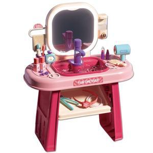 R 파우더룸 메이크업 화장대 놀이세트 러블리핑크 008-960 뷰티 공주 미용 놀이