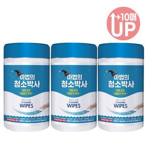 마법의 청소박사 160매 3통 바닥찌든때 청소포 크리너티
