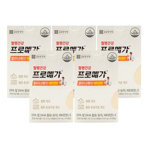 종근당건강 프로메가 알티지 오메가3 비타민D 430mg x 60캡슐 x 5박스 /An