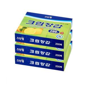 크린랩 크린위생장갑 200매 3개 (총600매)