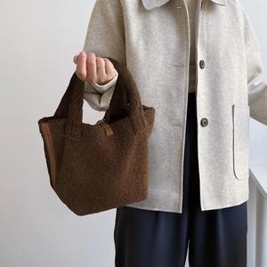 켄레오 뽀글이 여성 양털 스웨이드 트트백 윈터