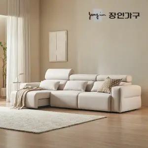 장인가구 조디 4인용 제로월 전동 슬라이딩 리클라이너 확장형 패브릭 모션 소파