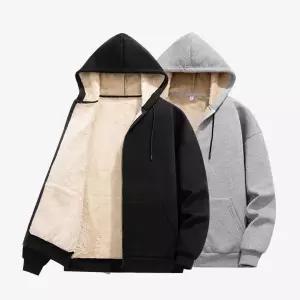 기모 남성후드집업 융털 오버핏 겨울 긴팔 후드 티셔츠 OFS-DMHZ1