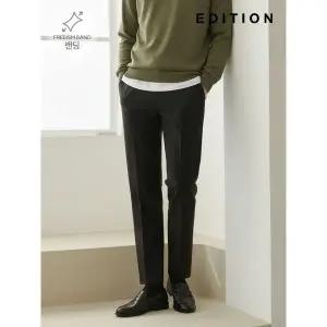 [하프클럽/에디션]테이퍼드 크롭 허리 밴딩 슬랙스 (NNC4PP1992)