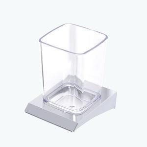 욕실 양치컵 세트 크롬700 화장실 투명 플라스틱 컵 받침대 홀더