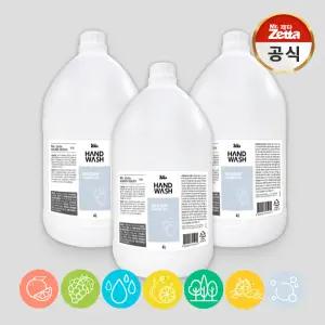 미스터제타 포밍 핸드워시 손세정제 대용량 4L 리필 3개
