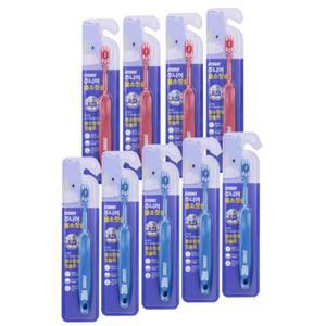 애경 2080주니어 불소 함유 칫솔 9개입_색상별 수량 랜덤 발송