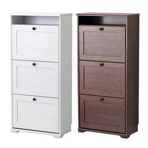 [마켓비]이케아 BRUSALI 브루살리 3칸 신발장 61x30x130cm/틈새수납장/슬림신발장