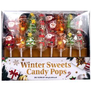 윈터 스윗 캔디팝스 크리스마스 384g(16gx24개) 코스트코