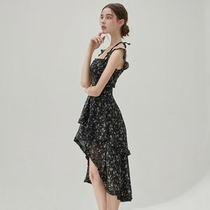 [비키니밴더]라플렌 스트랩 언발란스 원피스