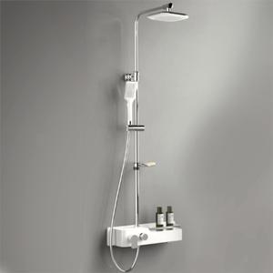 욕실 수전 샤워부스 백색 해바라기 샤워 선반형 셀프교체