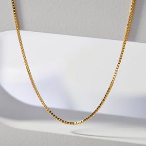 [엘렌쥬얼리]14K  타이니 박스  체인 금 목걸이