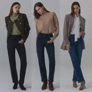 [하프클럽/] 24FW 기모 라이크라 여성 데님 3종